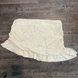 Princess Polly Cream Asymmetrical Ruffle Mini Skirt – NWT – Size US 18